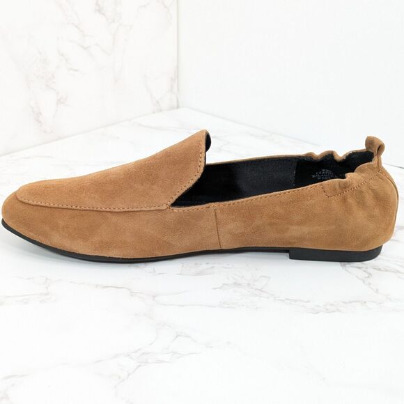 NEW Nine West Women's Haylee Cognac Suede Comfort Loafer Size 5M - Picture 1 of 10